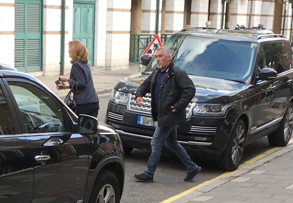  GBBO judge Paul Hollywood was seen sneaking out of Channel 4 yesterday