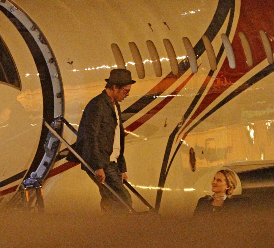  Brad Pitt has reportedly urinated on airport tarmac