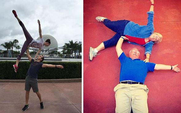  These parents recreated their son's romantic Disneyland picture