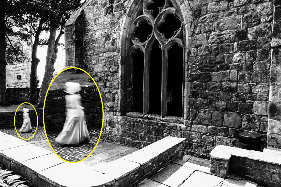  Mark has said the ghostly figure of what appears to be a young woman sends shivers down his spine