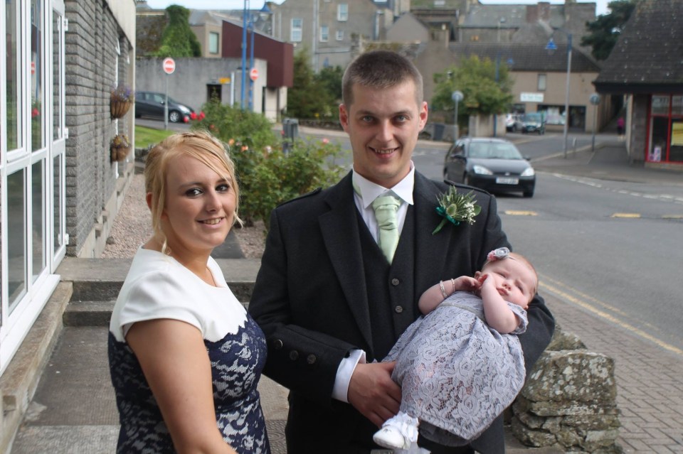  Parents, Emma Edwards and George McPhee, with their daughter Karmen