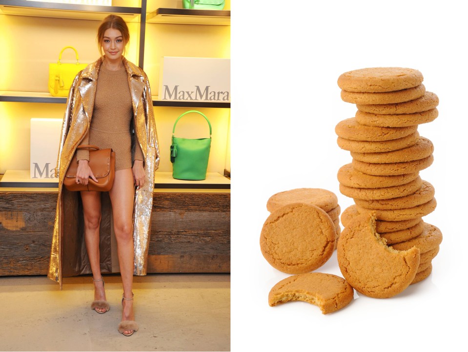  Gigi Hadid goes ginger nuts with this top-to-toe tan-coloured get-up