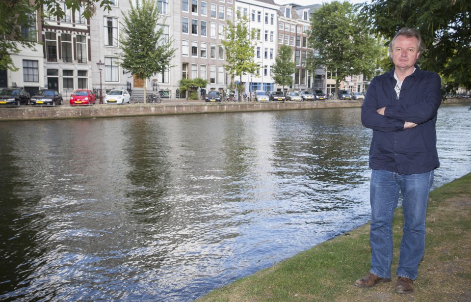  Investigator and author Eric Slot pictured in front of the Nieuwe Herengracht Canal