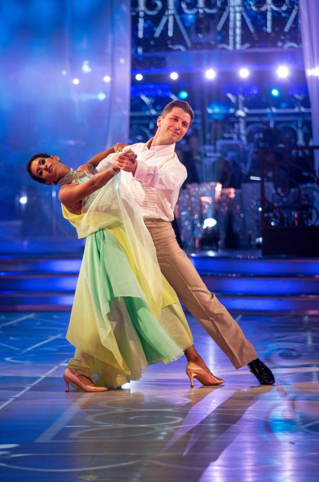 BBC newsreader Naga Munchetty performed a waltz with her partner Pasha