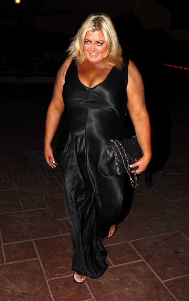  Gemma Collins showed off her cleavage and curves in a stunning black dress