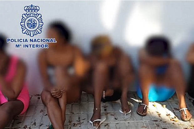  Some 21 Nigerian women forced to work as prostitutes were rescued by police in Ibiza