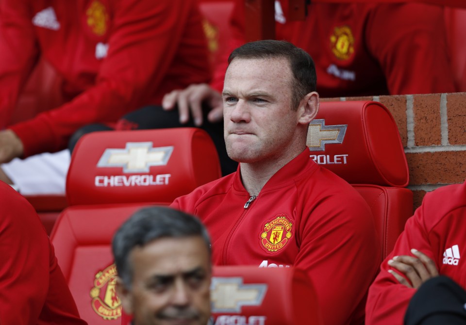 Wayne Rooney was dropped for the clash with Leicester at Old Trafford