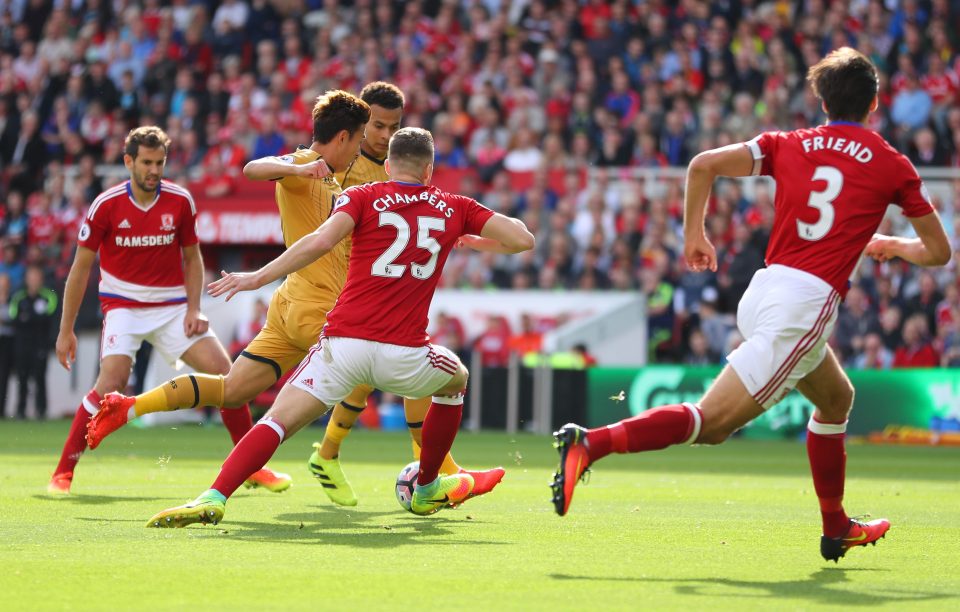  Korean international Son scores Spurs' first goal after just seven minutes