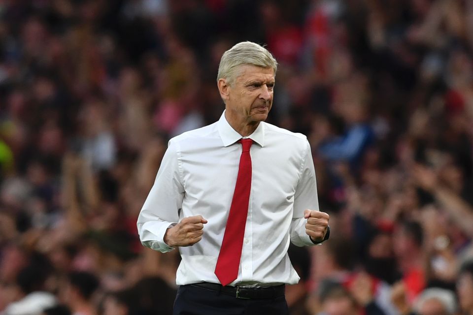  Wenger watched his side romp to victory against a lacklustre Chelsea