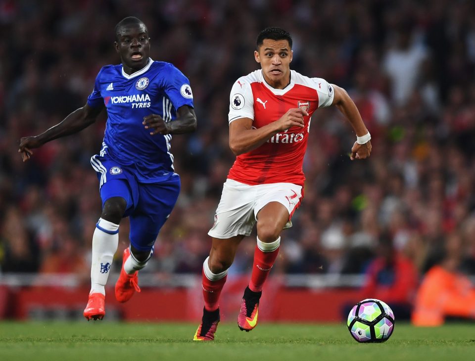  Kante attempts to catch up with Arsenal raider Alex Iwobi as the Blues lose 3-0