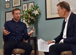  Sir Bradley Wiggins had a sit down with Andrew Marr to deny he cheated after hackers released his medical records