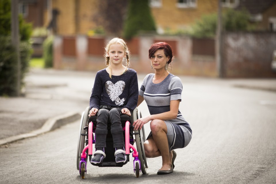  Mum Natasha said it broke her heart when doctors gave her the news her daughter was paralysed