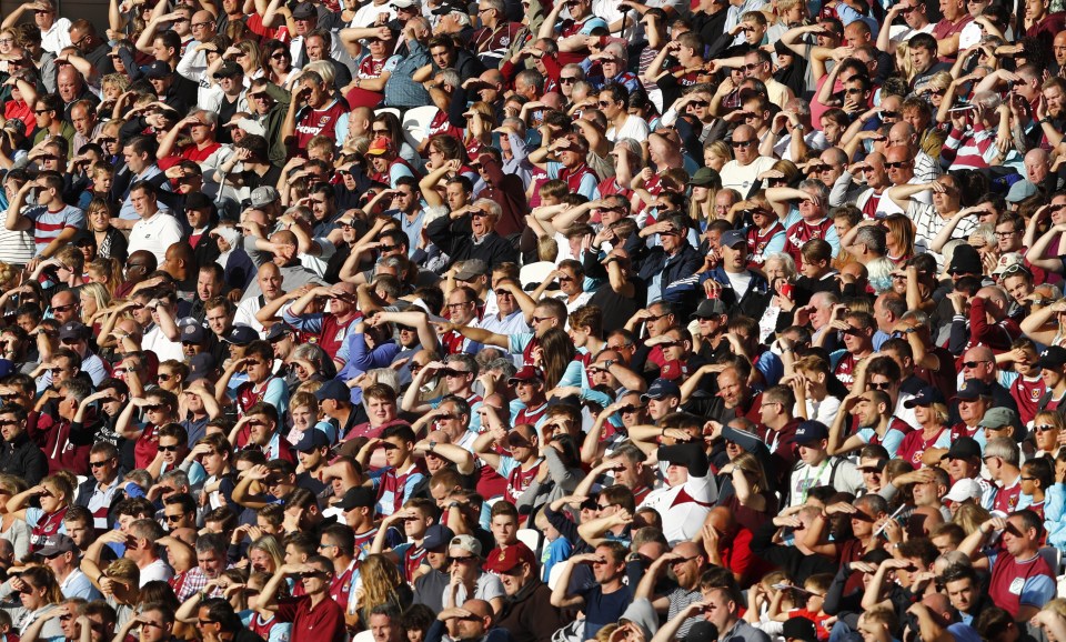  West Ham supporters are still getting to grips with their new London Stadium