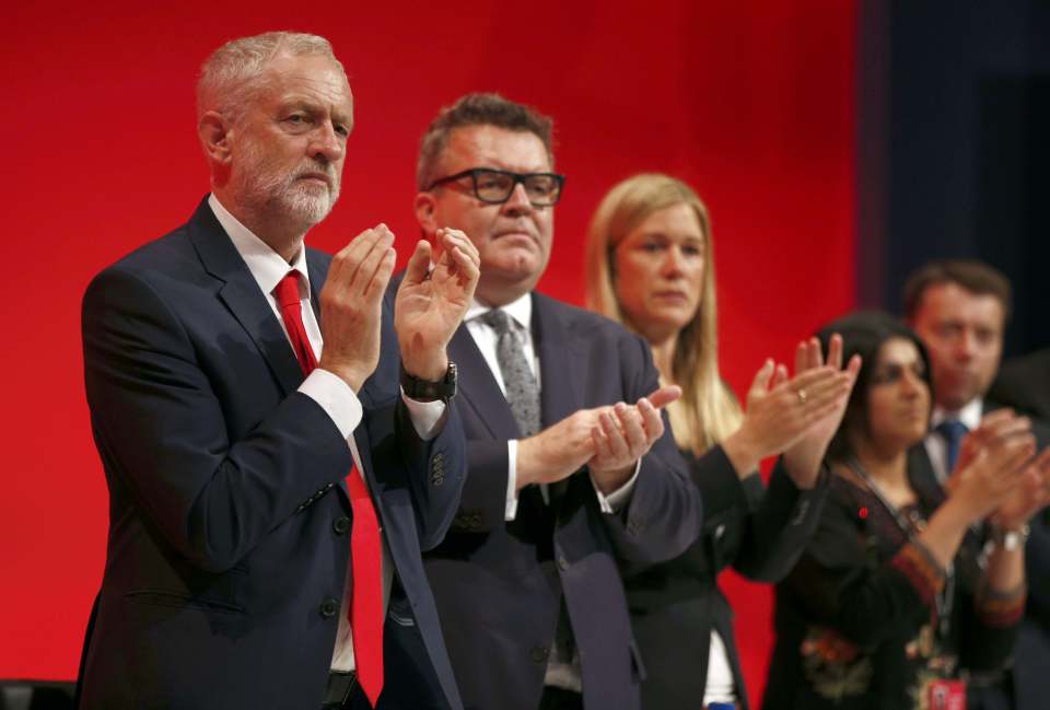  Jeremy Corbyn was joined by his deputy Tom Watson as the two put on a rare show of unity