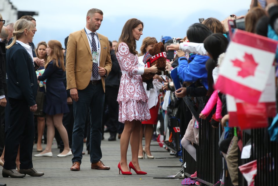  The Duke and Duchess of Cambridge left their children with the nanny as they stepped out for the second day of their royal tour of Canada