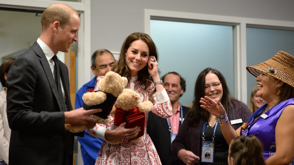  Charlotte, 1, is on her first overseas trip. George, 3, is on his second