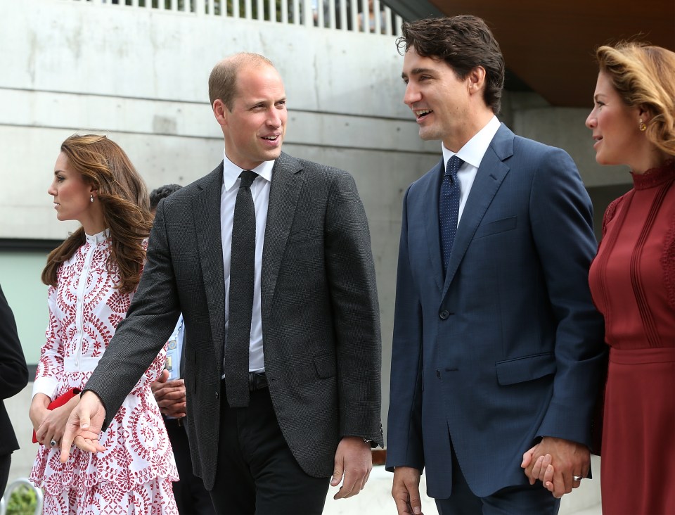 The couples visited a number of charitable organisations as part of the royal visit