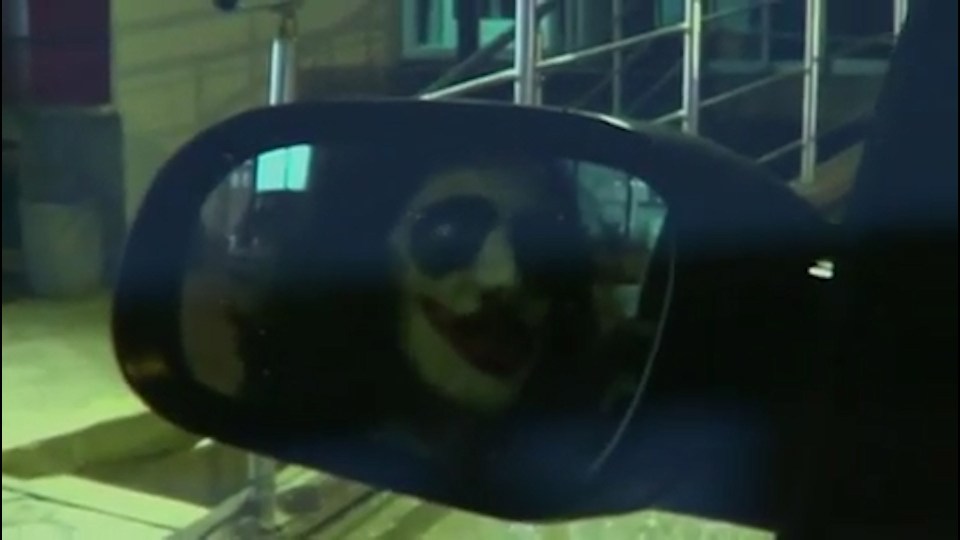  The chilling clip played on a programme about online bullying on BBC Inside Out West Midlands shows a man with a painted face sat in a car warning: "I will kill you"