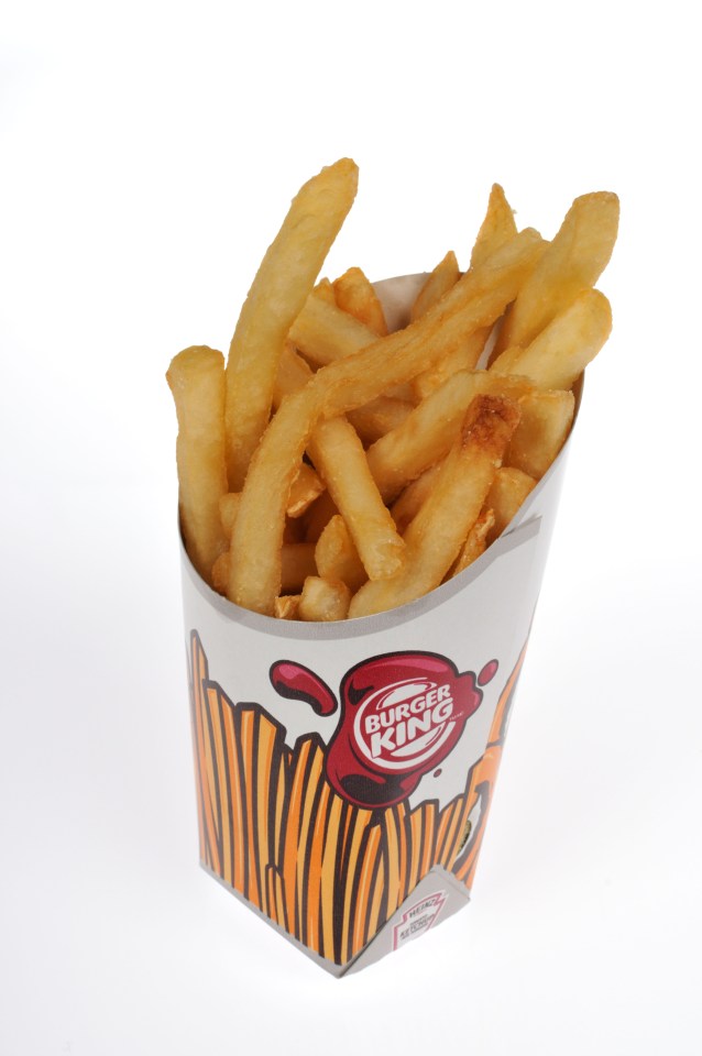 Burger King chips were the least calorific - but had the most saturated fat