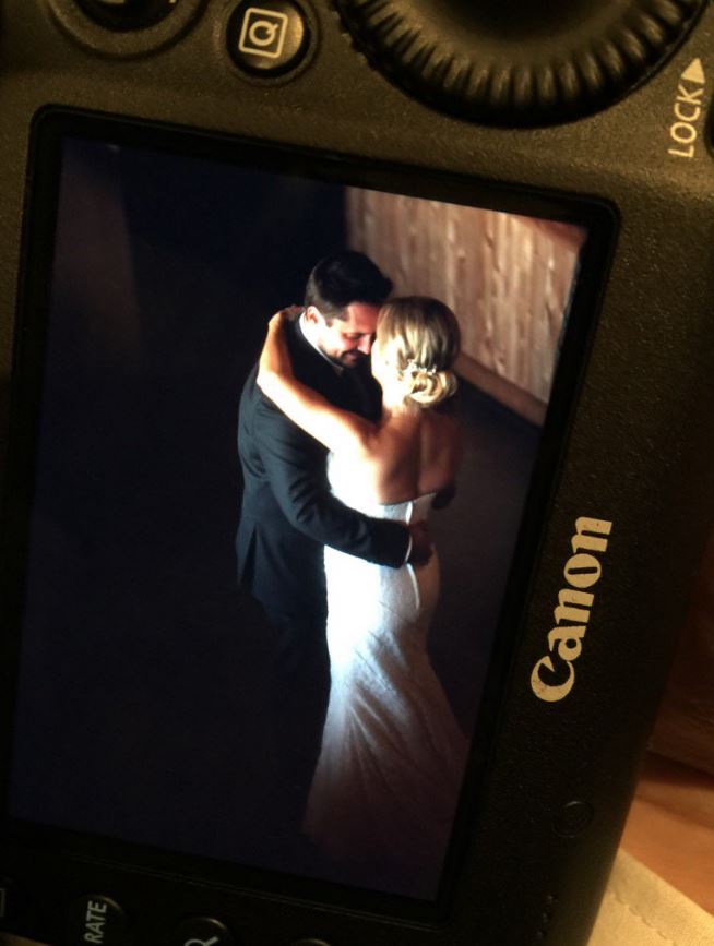 He also shared a snap of the couple's first dance 