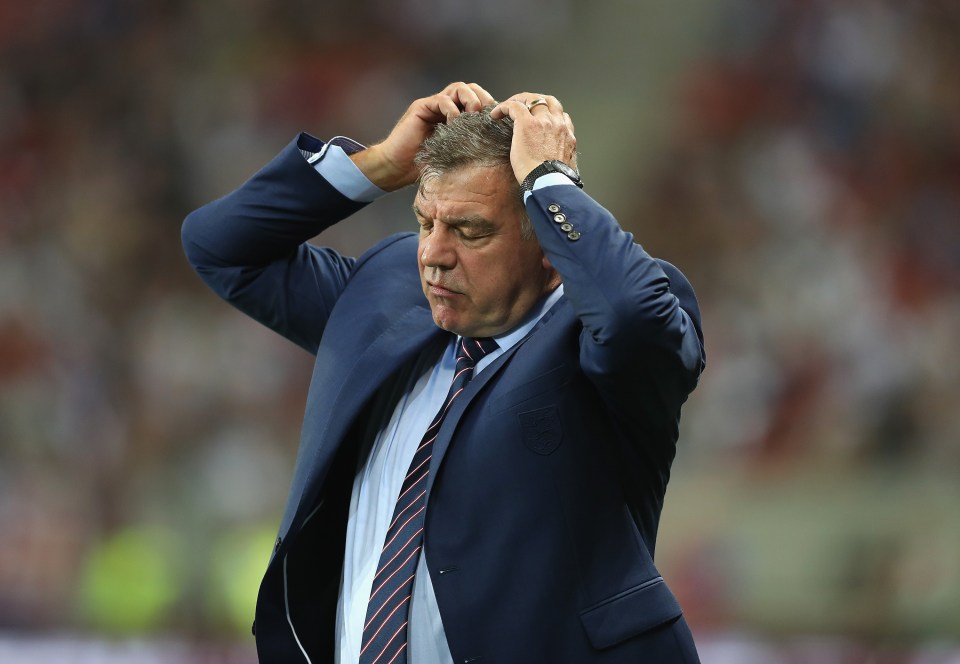  Sam Allardyce only took over from Roy Hodgson as England boss in July