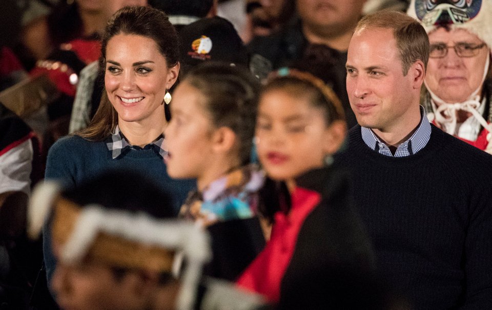  Prince William and Catherine, Duchess of Cambridge attend a cultural sharing ceremony at the Wawiskas Community Hall