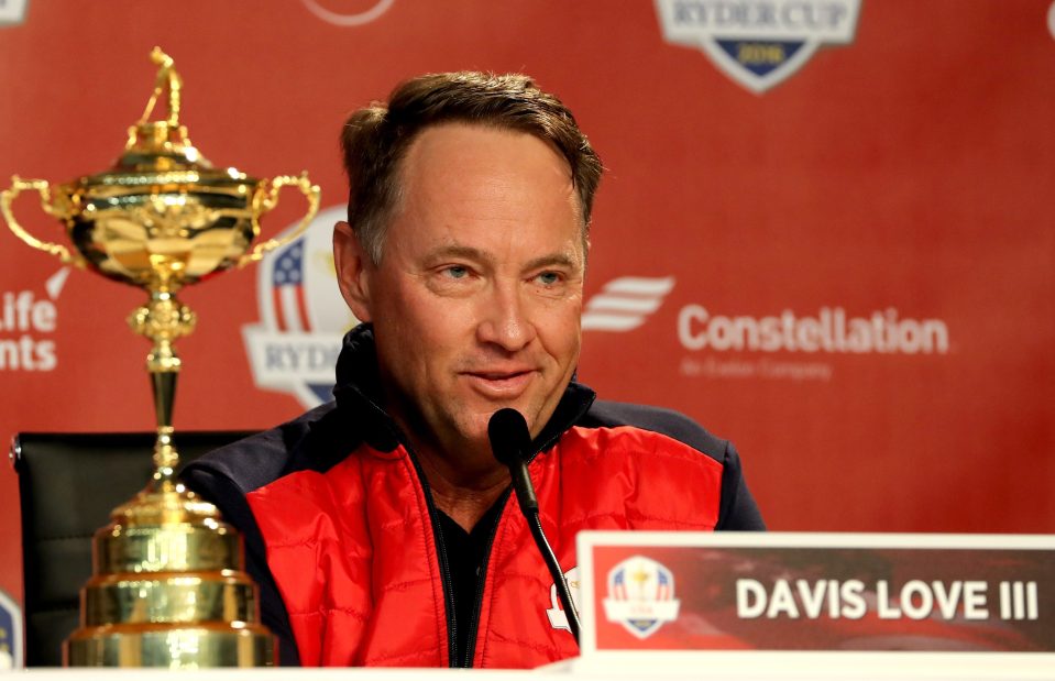 Davis Love III believes Palmer can inspire USA to a Ryder Cup win