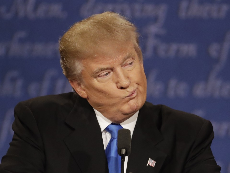  Last night's fiery debate saw Trump branded a racist and sexist by Clinton