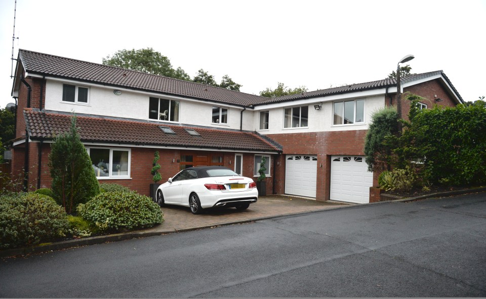  Alllardyce's Mercedes parked outside his Bolton home