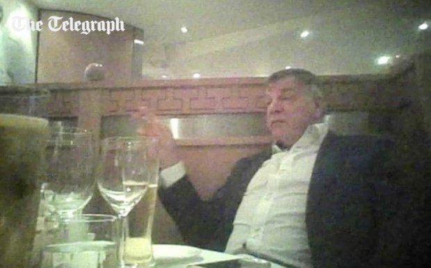 Sam Allardyce was caught in a sting by The Telegraph newspaper