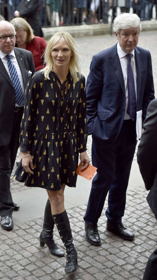  The always stylish Jo Wiley as she walks into Westminster Abbey