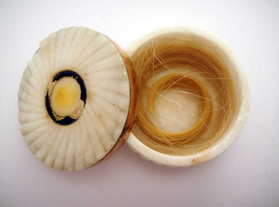  Locl of hair has been on display at the National Maritime Museum