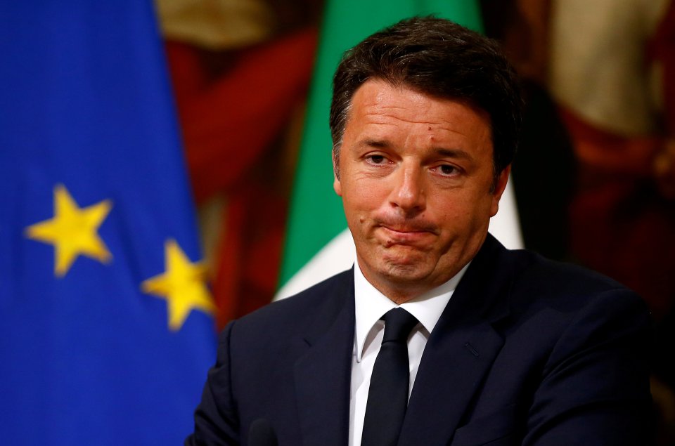  Italian PM Matteo Renzi branded the Brexit vote a 'bad decision'