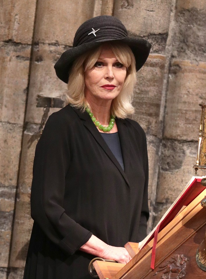  Joanna Lumley read a poem called The Former Greatest Living Irishman