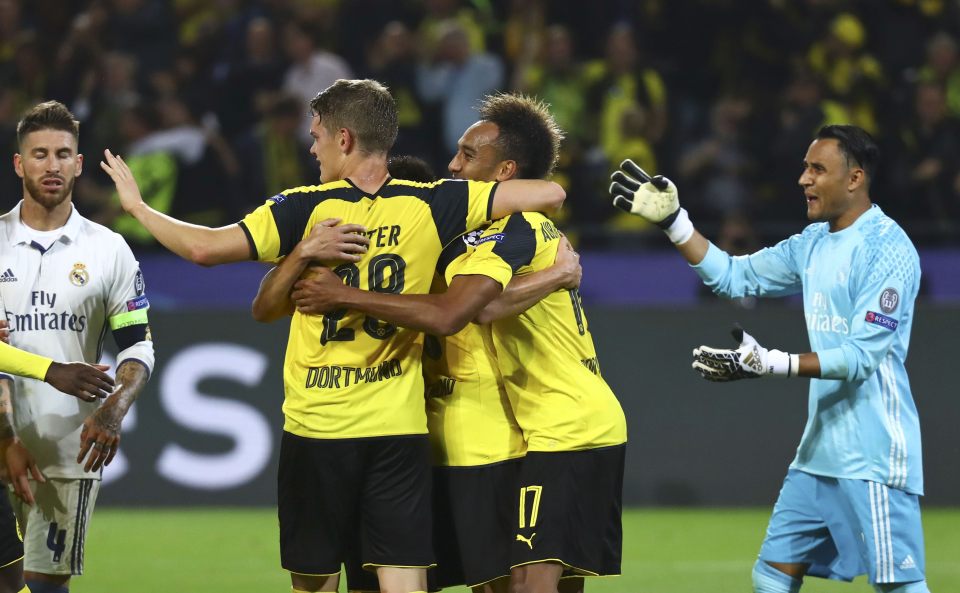  Borussia Dortmund equalised following a howler from Keylor Navas