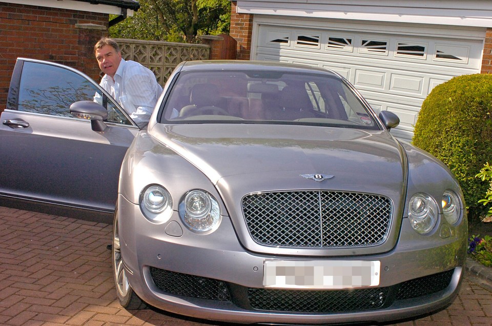  Disgraced . . . Allardyce emerges from his Bently