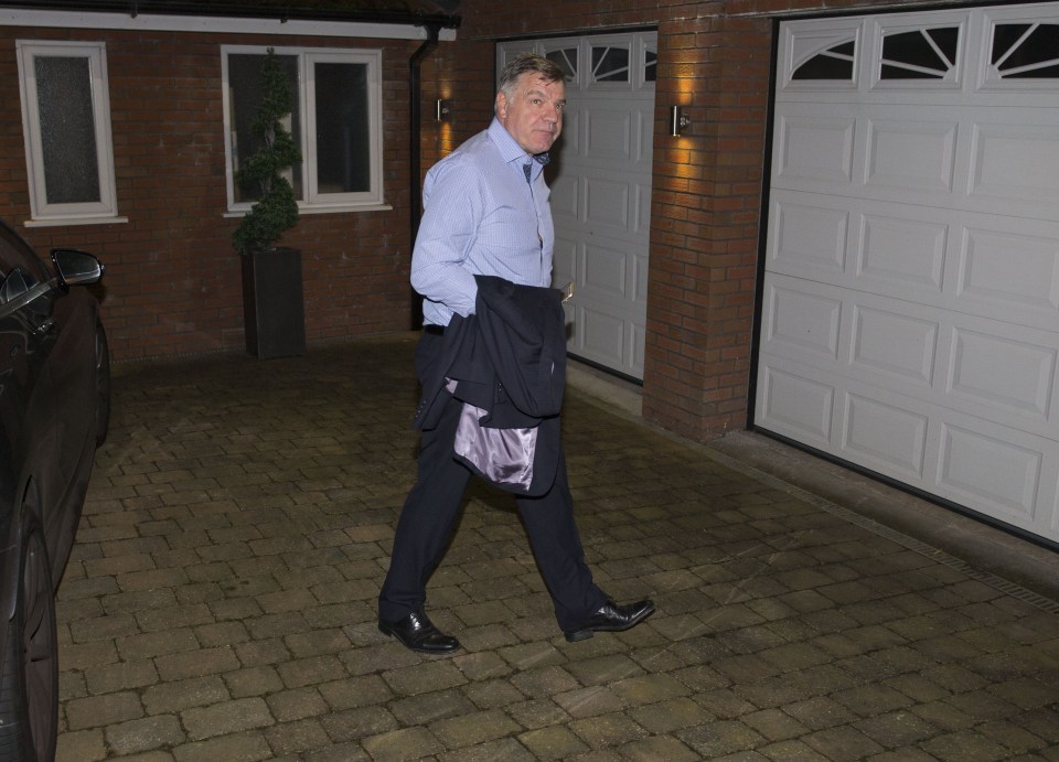  The Ex England manager heads for his front door after getting the boot