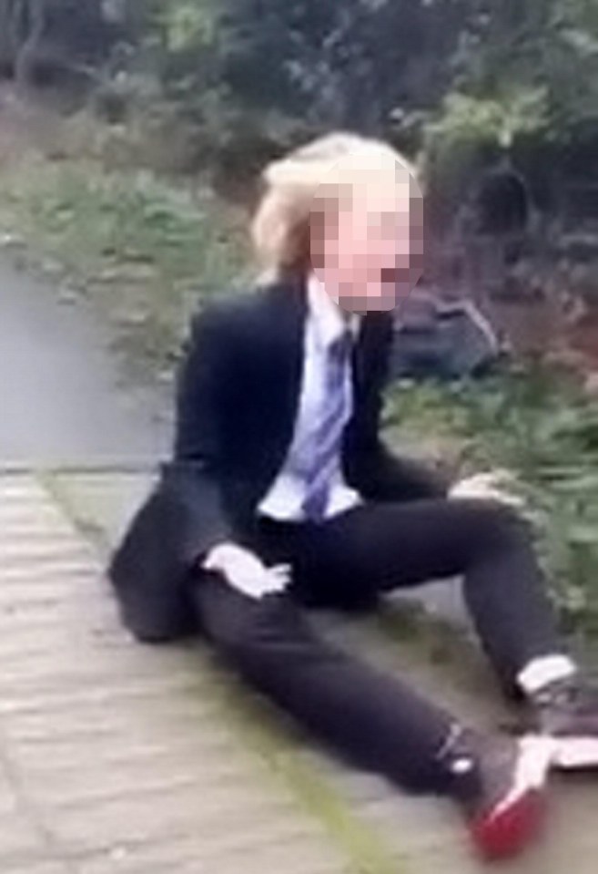  The shocking footage showed a 16-year-old girl dragging little Demmi Coplin along the ground by her hair and punching her repeatedly in the head