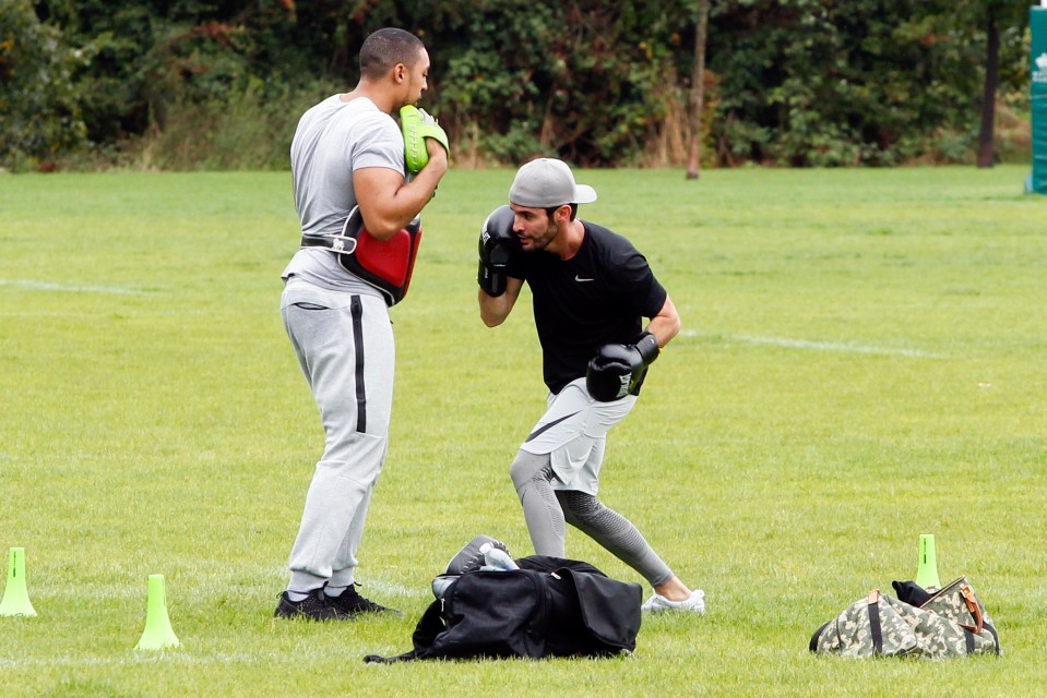  He opted to train in public rather than the privacy of a gym