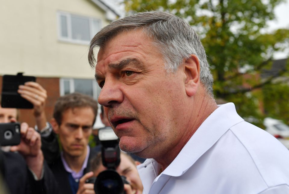  Sam Allardyce wished the England team all the best as he spoke to the media