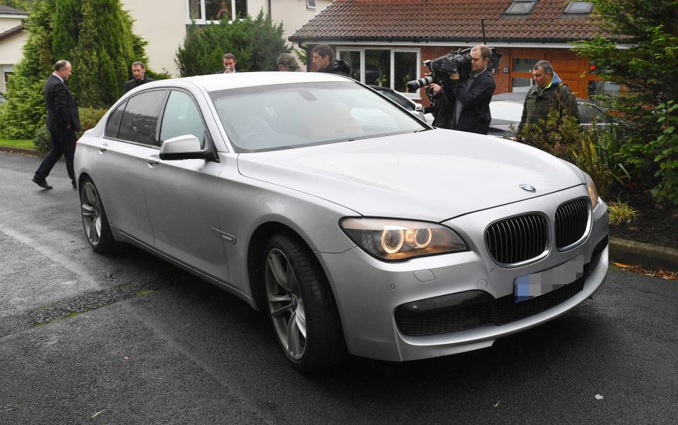  The car that whisked Sam Allardyce away from his Bolton home