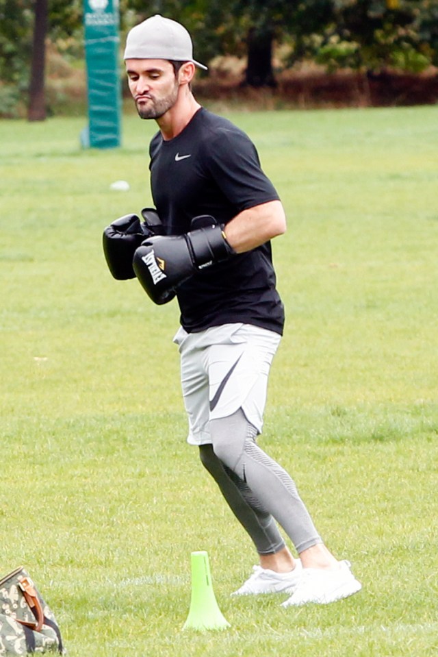  Jean-Bernard Fernandez-Versini was spotted working out in Regent's Park