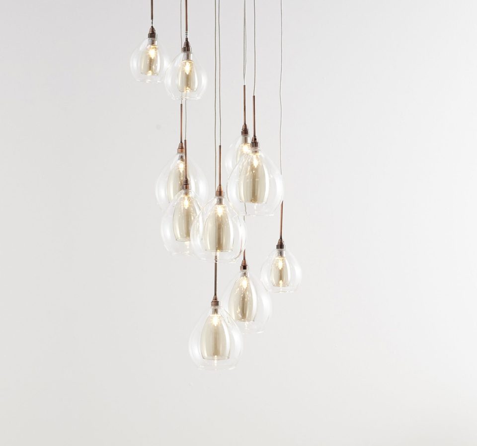  The ceiling lamps, currently featuring on the BHS website, will be available as a single pen or cluster, as pictured above