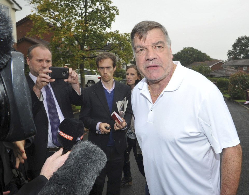  Sam Allardyce faces the media this morning as his sacking from the England job he craved began to set in