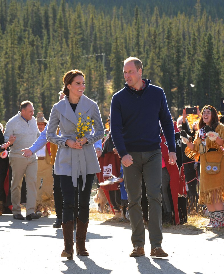 The royal couple are spending 24 hours away from their children Prince George and Princess Charlotte while they visit the northern Canadian territory