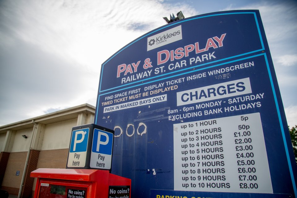  Parking for up to an hour at the Railway Street car park costs just 5p