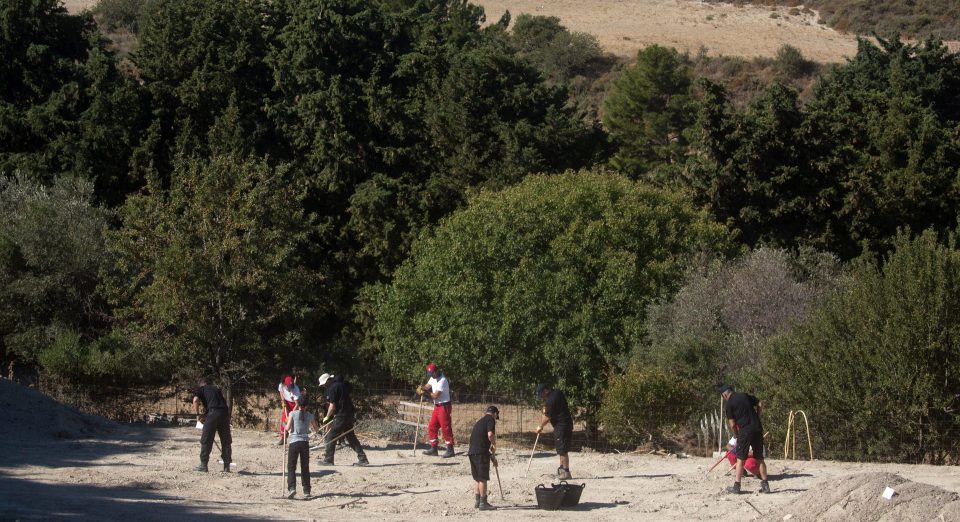  Cops are searching an olive grove next to the farm where Ben was last seen playing