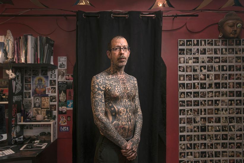  Mark told how people with facial tatts are often wrongly stereotyped as a criminal or suicidal