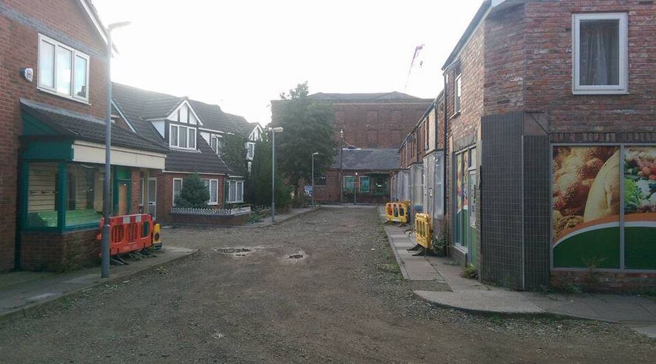  The famous Coronation Street cobbles have been ripped up from the former set