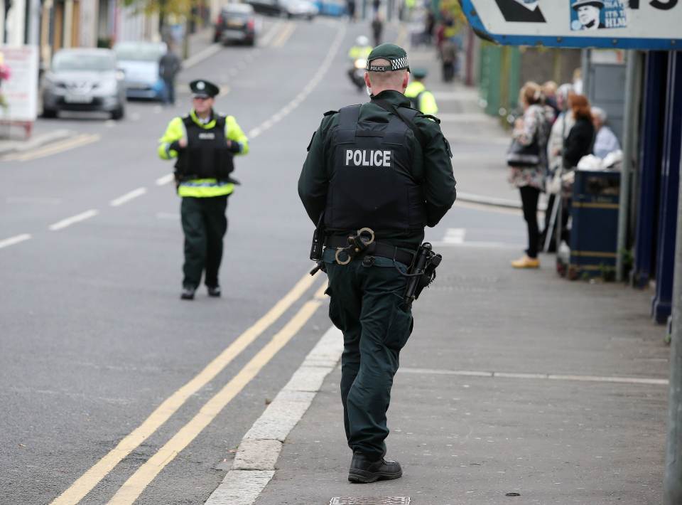  Police guarded the procession through the closed-off streets